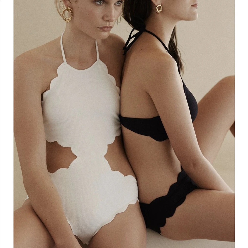 Marysia Mott Cutout Maillot in Coconut
